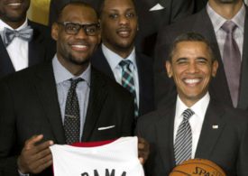 LeBron James und Barack Obama