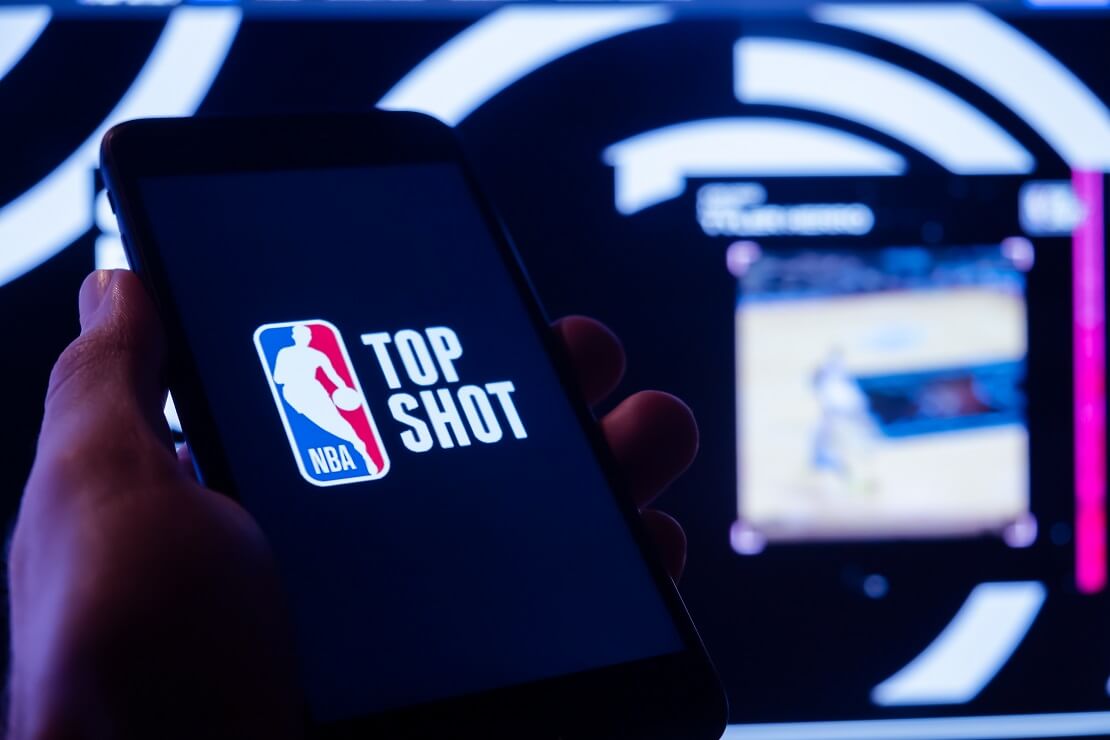 Das NBA-Logo auf dem Smartphone