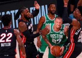 Daniel Theis gegen Miami Heat in Aktion.