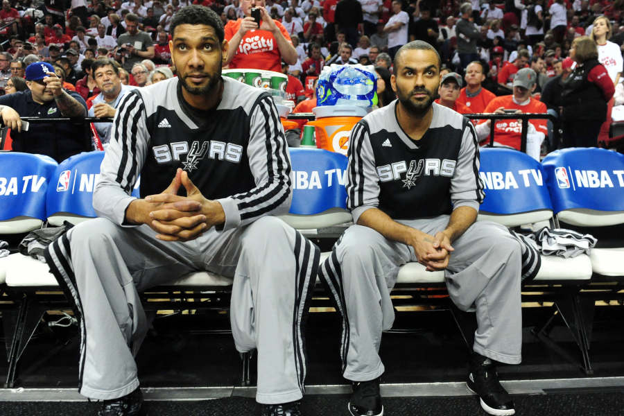 Tim Duncan und Tony Parker