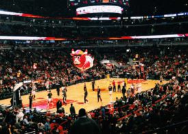 Ein Spiel der Chicago Bulls