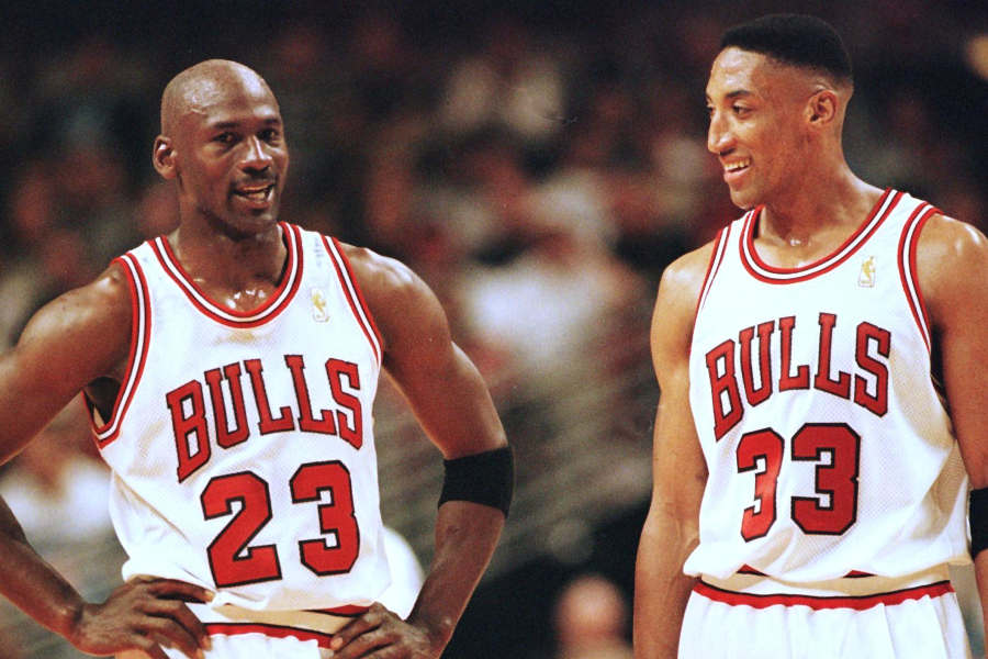 Michael Jordan und Scottie Pippen