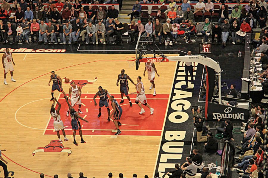 Die Chicago Bulls bei einem Heimspiel