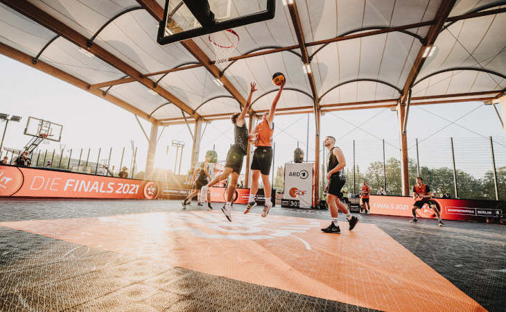 Spieler beim 3x3 in Berlin 2021