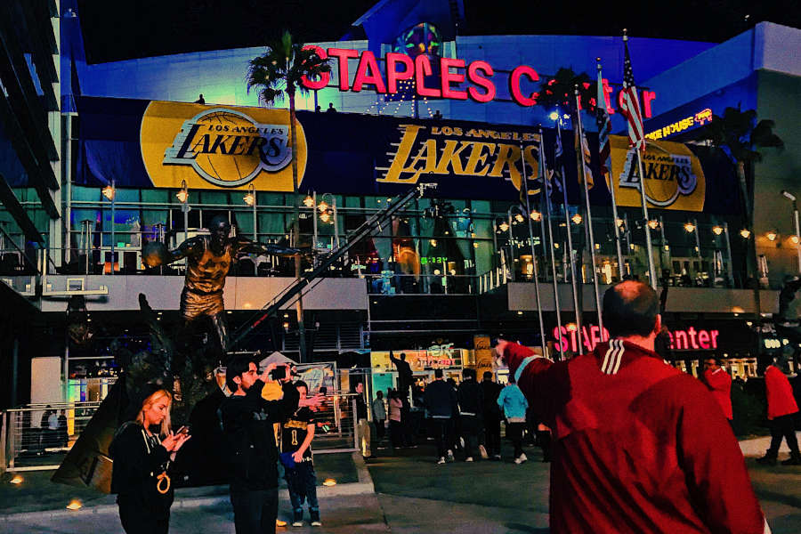 Das Staples Center der Los Angeles Lakers