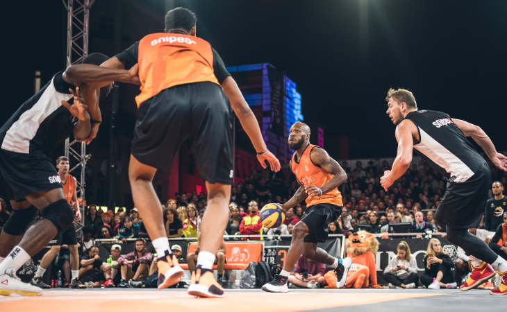 Ein Spiel bei der 3x3-Tour in Hamburg.