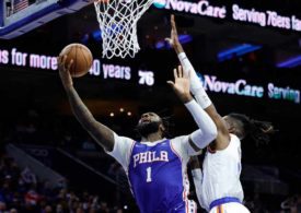 Andre Drummond im Spiel Philadelphia 76ers vs New York Knicks