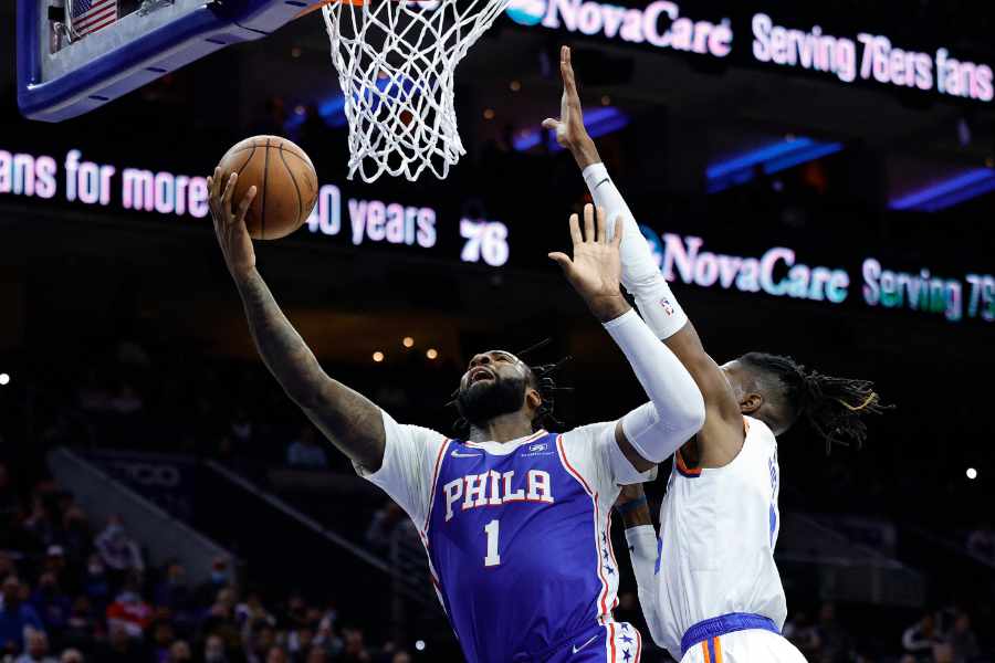 Andre Drummond im Spiel Philadelphia 76ers vs New York Knicks