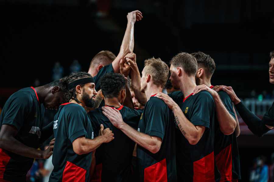 Die deutsche Basketball-Nationalmannschaft schwört sich ein