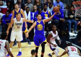 Steph Cury's korbleger im Spiel Golden State Warriors vs La Clippers