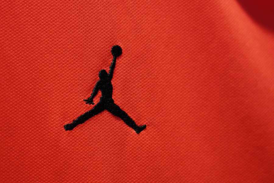 Nahaufnahme von dem Air Jordan Logo