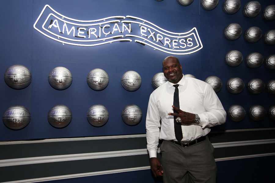 Shawuille Oneal vor dem American Express