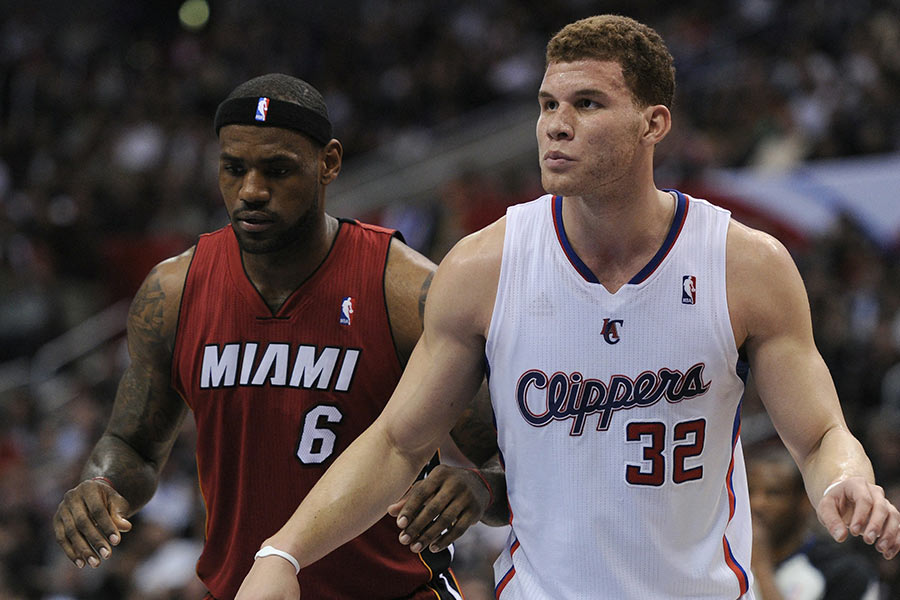 Blake Griffin und LeBron James