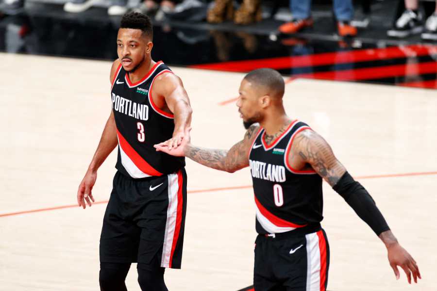 Damian Lillard und Cj Mccollum auf dem Spielfeld