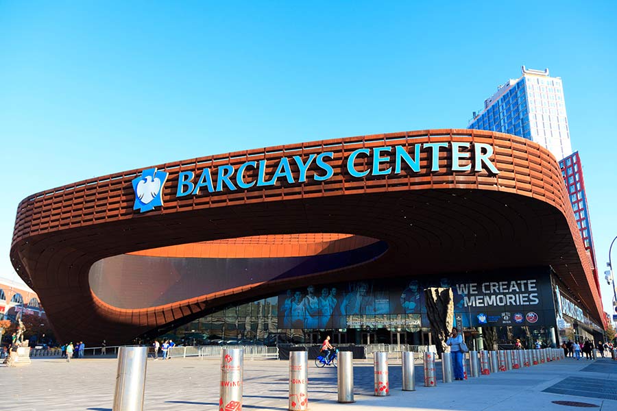 Das New York Barclays Center von außen