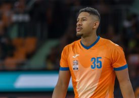 Nahaufnahme von Karim Jallow auf dem Spielfeld