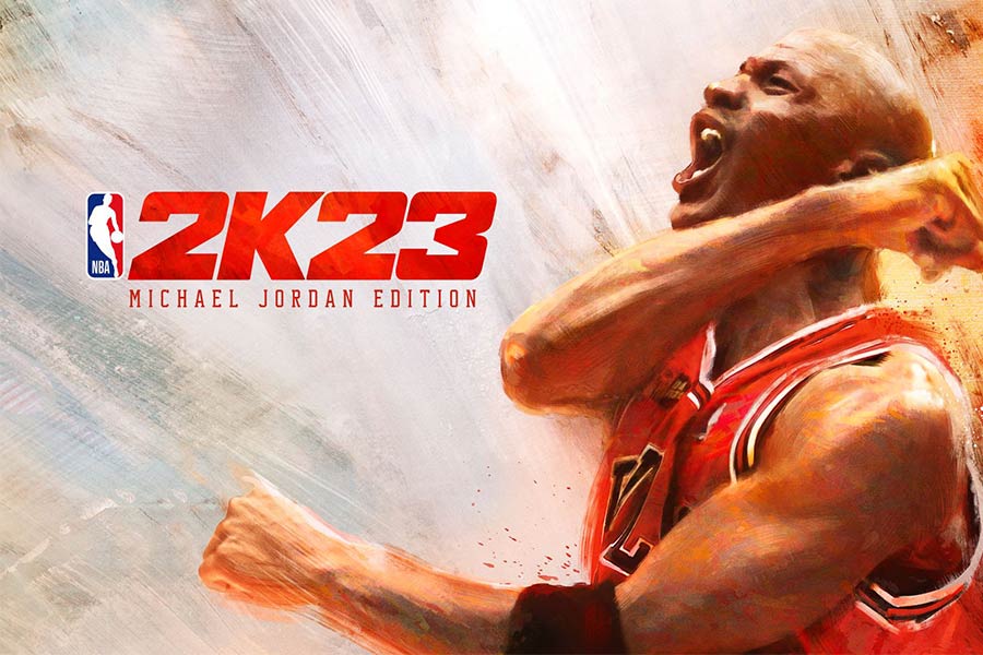 Michael Jordan auf dem Cover von NBA 2K23