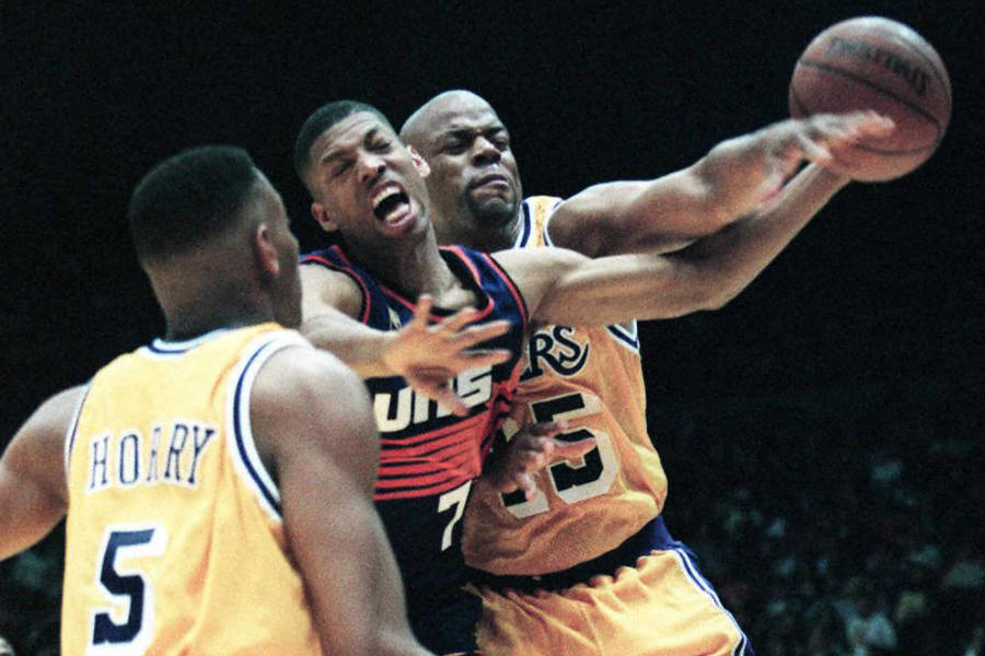 Kevin Johnson Phoenix Suns vs Sean Rooks Los Angeles Lakers