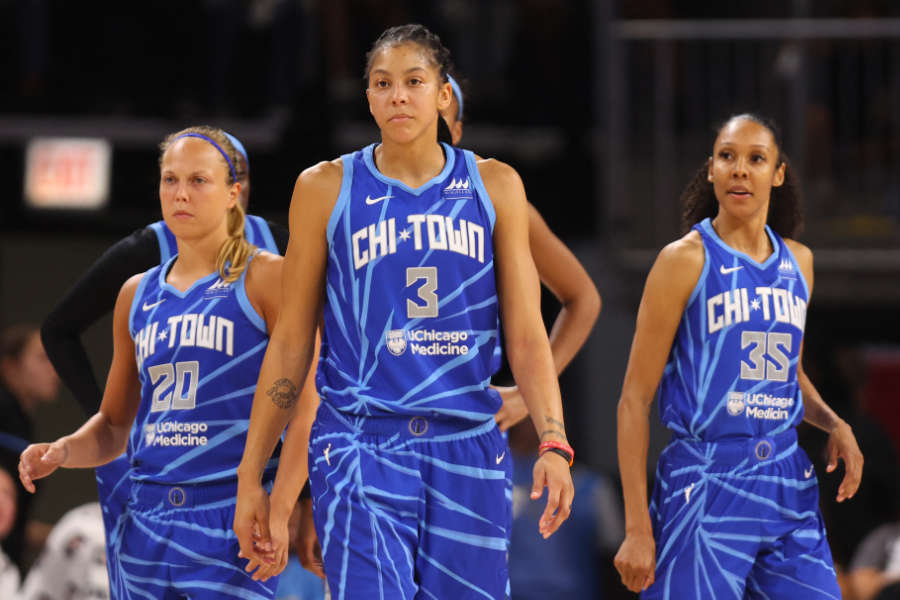 Candance Parker Spielerin der Chicago Sky im fünften Halbfinalspiel der WNBA Playoffs 2022