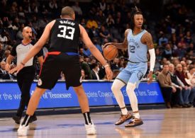 Der Basketballspieler Ja Morant von den Memphis Grizzlies