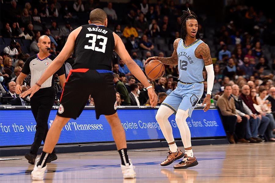 Der Basketballspieler Ja Morant von den Memphis Grizzlies