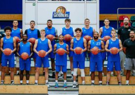 Ein Teamfoto der Fraport Skyliners