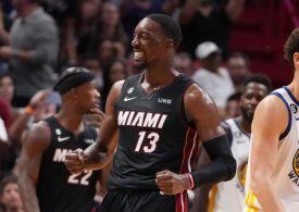 Der Basketballspieler Bam Adebayo von den Miami Heat