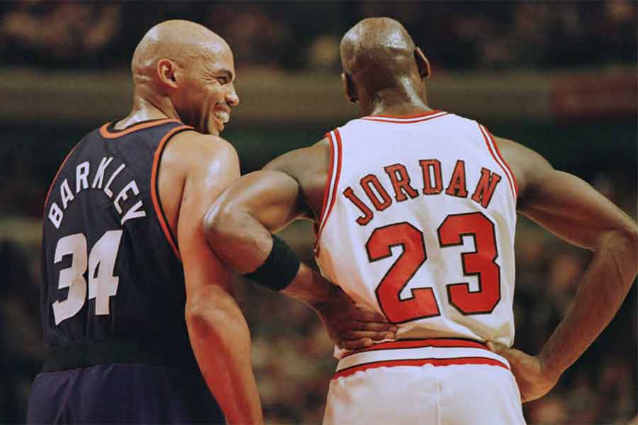 Charles Barkley und Michael Jordan