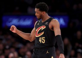 Der Basketballspieler Donovan Mitchell von den Cleveland Cavalier