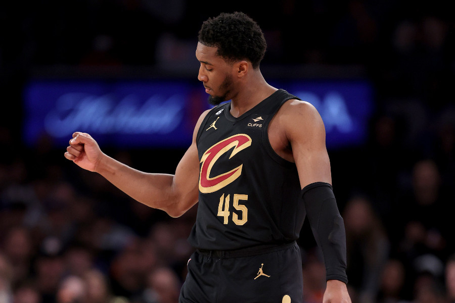 Der Basketballspieler Donovan Mitchell von den Cleveland Cavalier