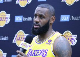 Lebron James bei einem Interview
