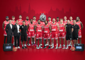 Das Teamfoto einer Basketball-Mannschaft