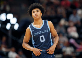 Jaylen Wells im Trikot der Memphis Grizzlies